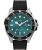 Timex Trend – Reloj de 43 mm para hombre, correa de liberación rápida de dos piezas, esfera verde, caja en tono plateado TW2V91700